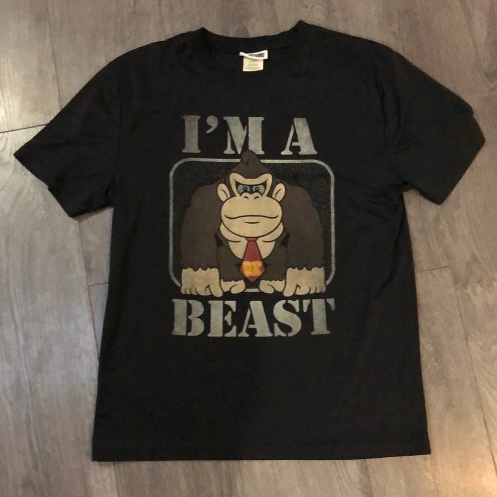 Donkey Kong T Shirt I’m a beast Nintendo size medium